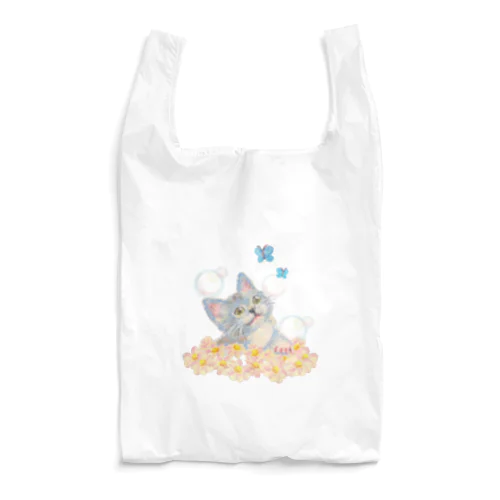 lovely afternoon 雑貨　ネコ・お花・蝶々 Reusable Bag