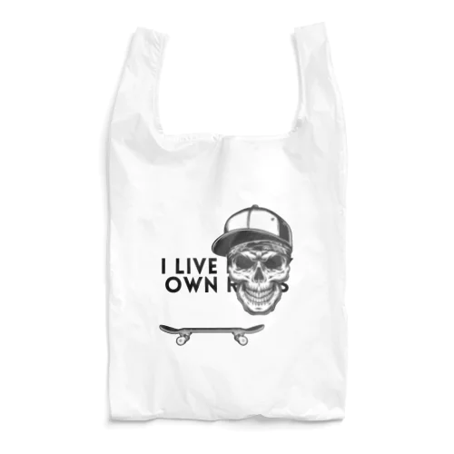  "I live by my own rules." Reusable Bag