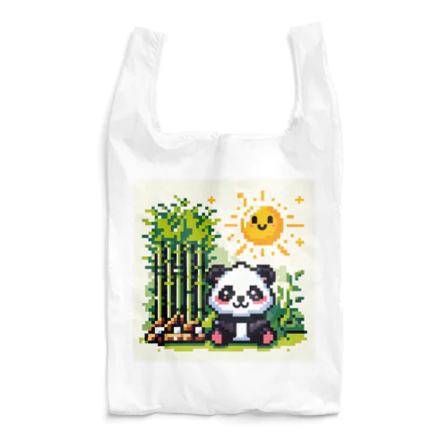 ドット絵の可愛いパンダグッズ Reusable Bag