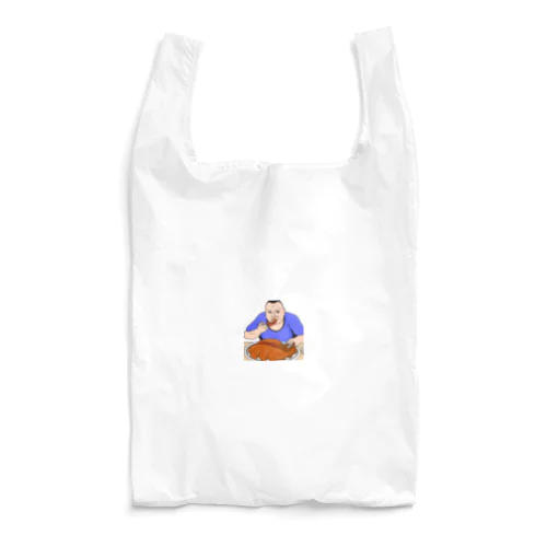 お肉大好きおじさん Reusable Bag