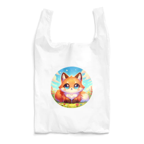 かわいい丸っこいキツネ Reusable Bag