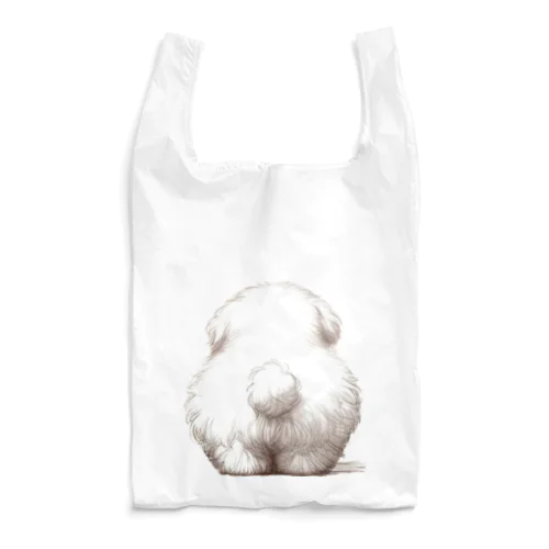 ペットショップ🐶(ぽっちゃりは正義・後ろからの図) Reusable Bag