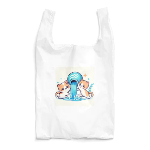 水瓶とネコ Reusable Bag