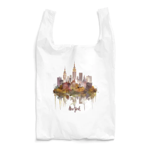 ニューヨークの幻想的な夜景 Reusable Bag