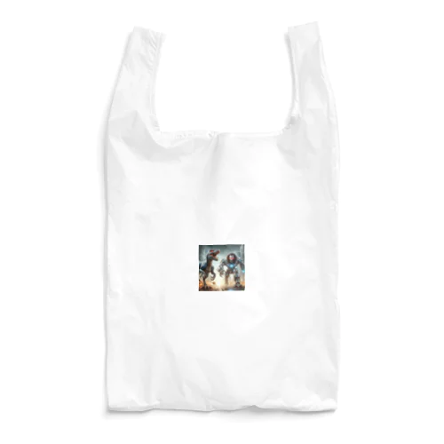 ラプトルvsロボットライオン Reusable Bag