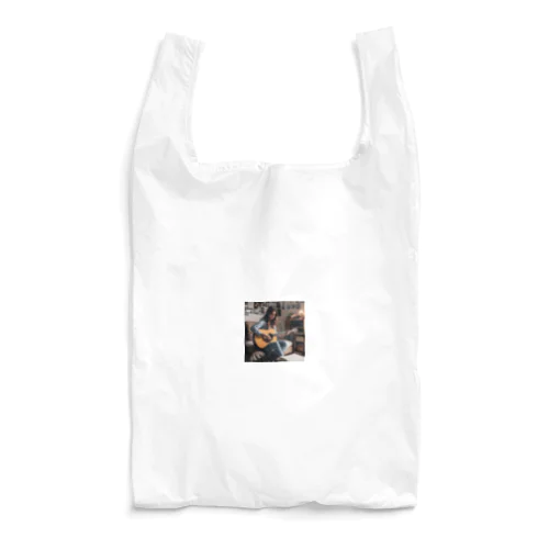 ギターを弾く女の子 Reusable Bag