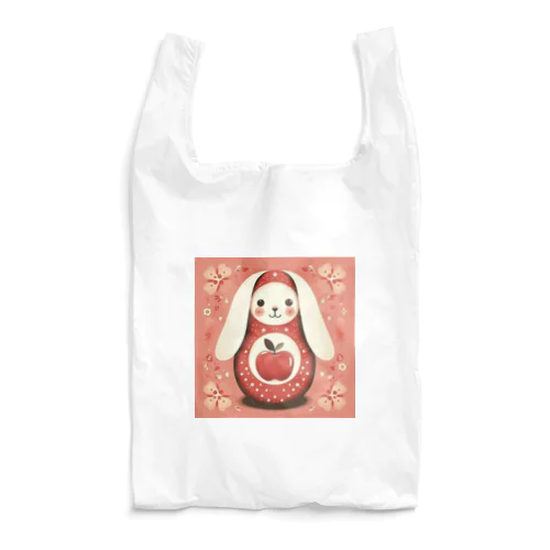 うさぎのマトリョーシカ（りんご） Reusable Bag