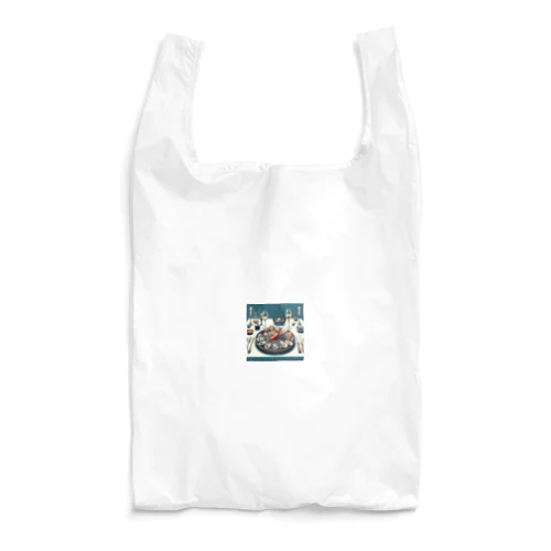 高価な海鮮ディナー Reusable Bag