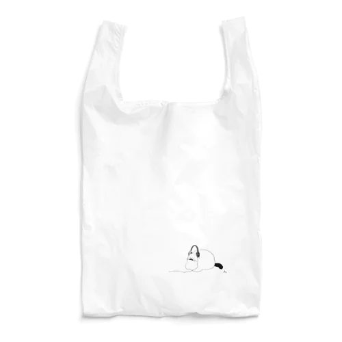 (透)ヘッドホンキキイリシャムネコ Reusable Bag