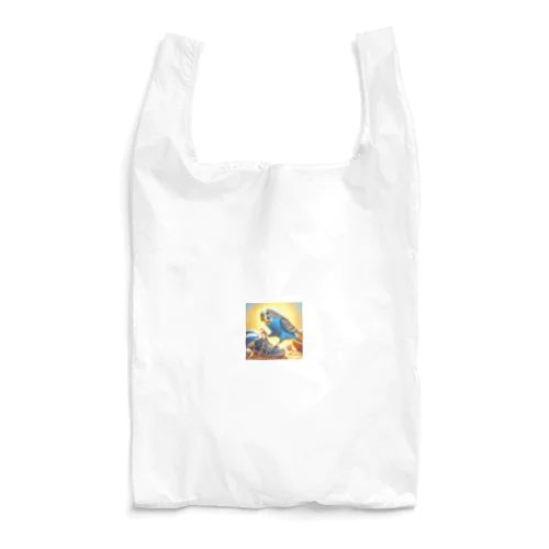 セキセイインコのスニーカー紐ほどきチャレンジ！かわいいインコグッズ Reusable Bag