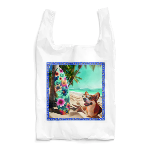 犬×サーフボード Reusable Bag