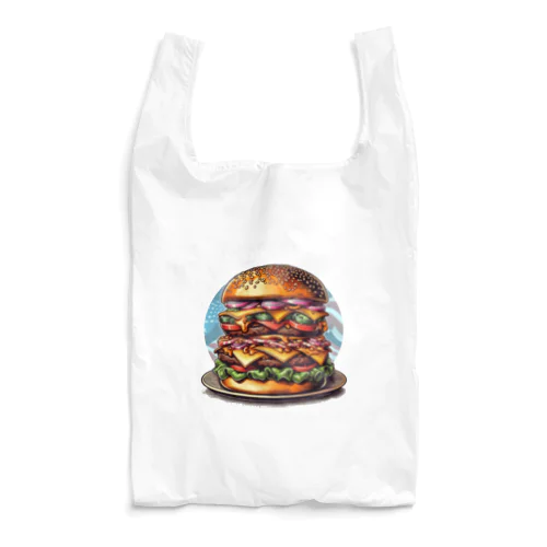 あなたを満足させるバーガーを!（濃色用） Reusable Bag