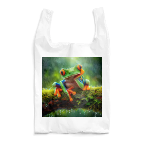 肩肘カエル Reusable Bag