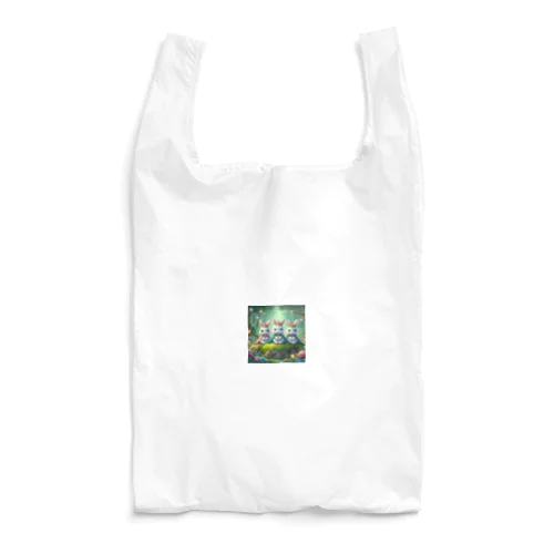 メルヘンチックなかわいいウサギです。フリーサイズです。 Reusable Bag