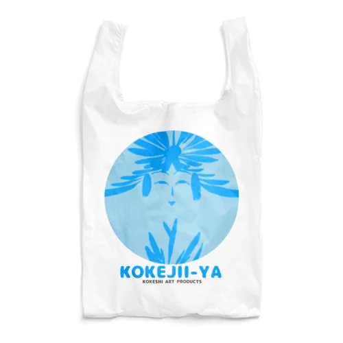 KOKEJII-YA Symbolic face:BLUE SKY エコバッグ