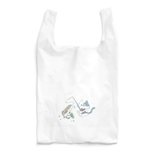 Fishing Cat  Reusable Bag