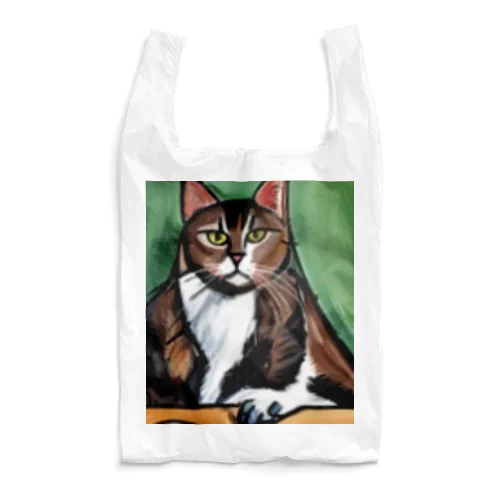 どっしりかまえる猫ちゃん Reusable Bag