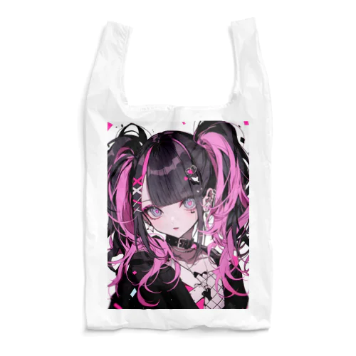 ピンク髪女の子 Reusable Bag