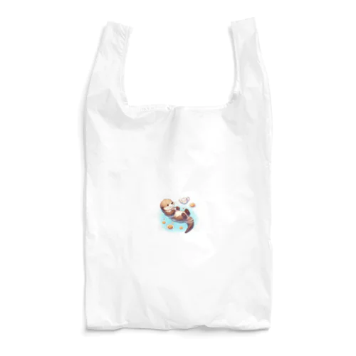 ティータイムを楽しむラッコ① Reusable Bag