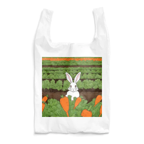 人参畑のウサギさん Reusable Bag