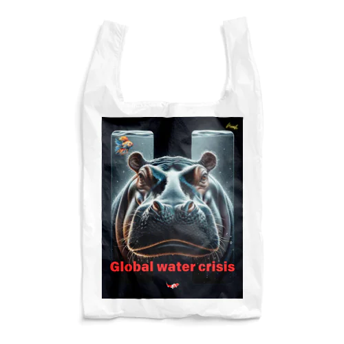 hippo  * Global water crisis Reusable Bag