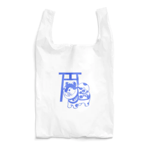 犬張子さん　ブルー Reusable Bag