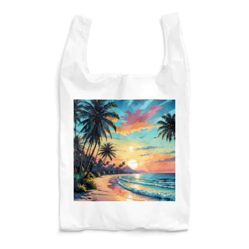 南国ビーチの夕暮れ Reusable Bag