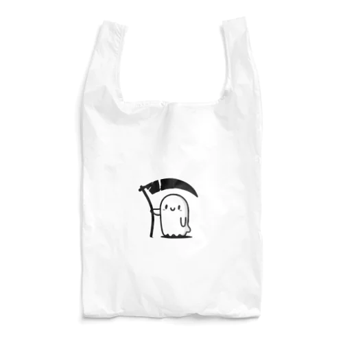 死神の鎌を拾ったおばけ Reusable Bag