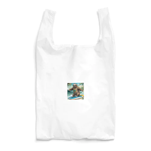 サーフィンするナマケモノ Reusable Bag