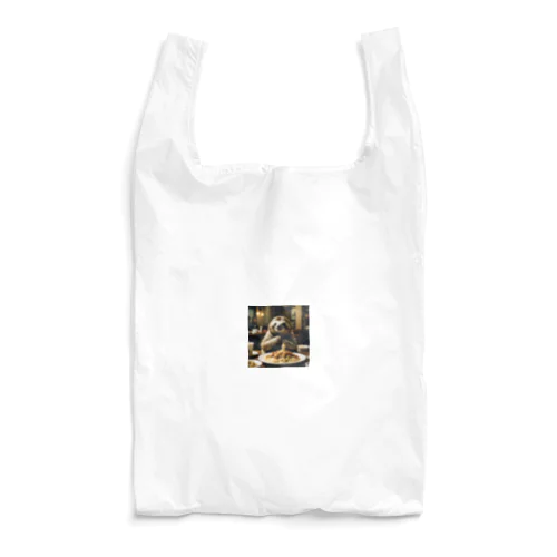 イタリアンレストランを訪れたナマケモノ Reusable Bag