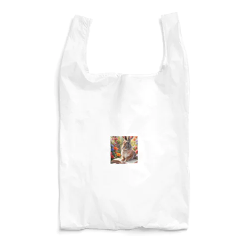 本を読んでいるうさぎ Reusable Bag