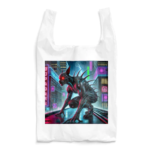 未知の動物 × サイバーパンク宇宙 Reusable Bag