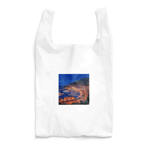 【絶景ピクセルアート】モナコの夜景 Reusable Bag