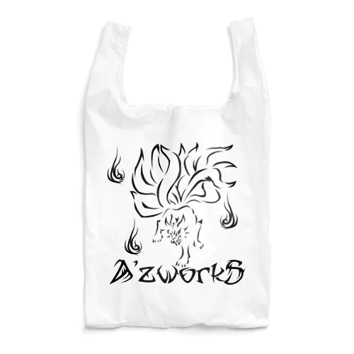 九尾之狐(黒プリント) Reusable Bag