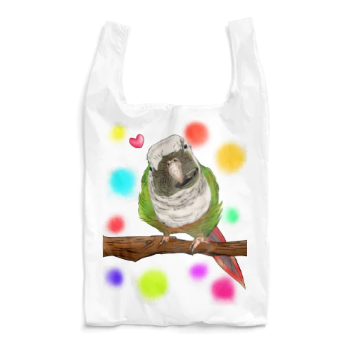 ホオミドリアカオウロコインコ フルカラー② Reusable Bag