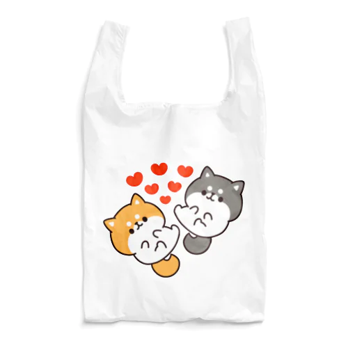 お返事シバイヌくん　茶柴＆黒柴ver. Reusable Bag