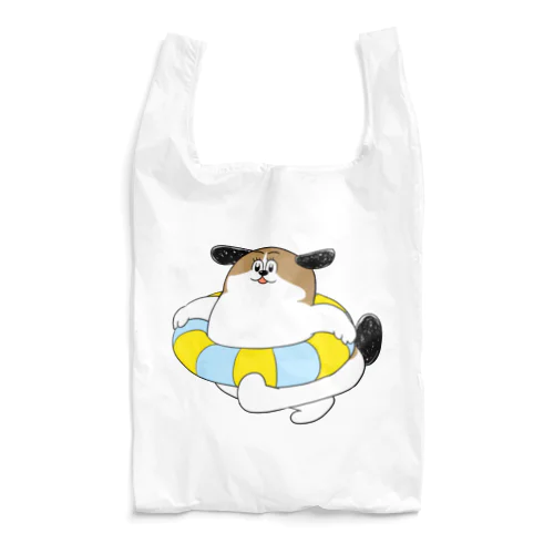 もじゃまるうきわ Reusable Bag