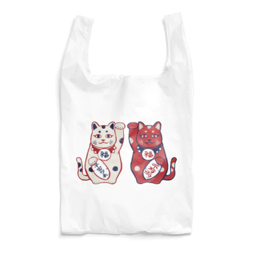 【日本レトロ#01】招き猫 Reusable Bag