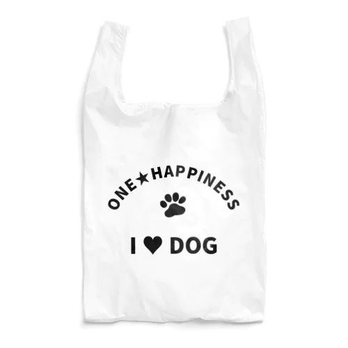 I LOVE DOG　ONEHAPPINESS Reusable Bag