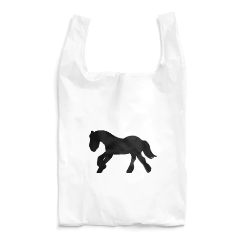 重種馬シルエット Reusable Bag