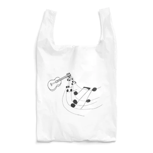 奏でるギター 線画 Reusable Bag