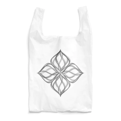 Parametric Curves01(Black) Reusable Bag