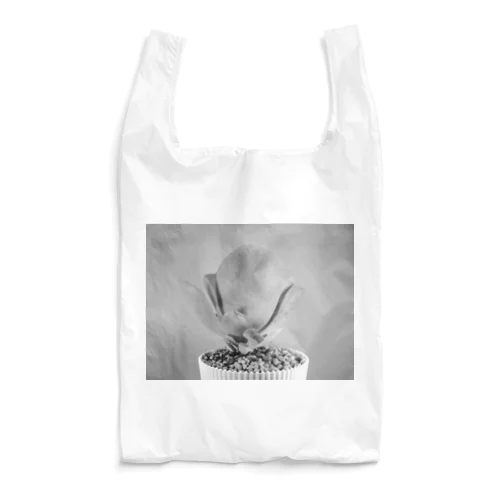 多肉植物A black and white Reusable Bag