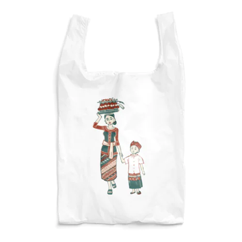 【バリの人々】お母さんと子供 Reusable Bag