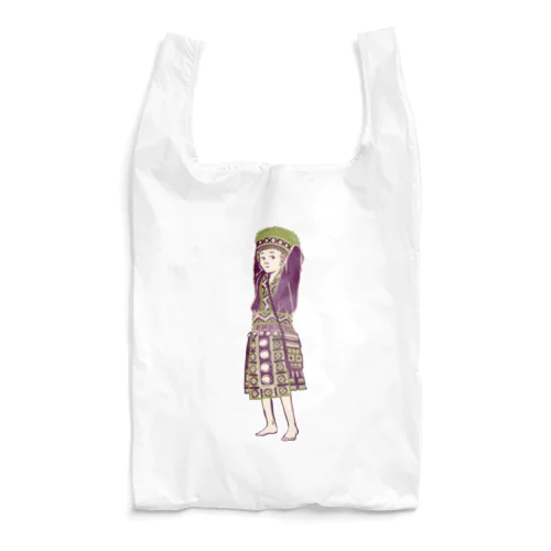 【タイの人々】モン族の女の子 Reusable Bag