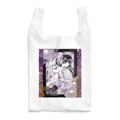 和椿／Japanese Kimono Girls Reusable Bag