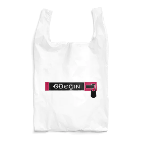 [0~Begin]ファスナー柄ロゴプリント Reusable Bag