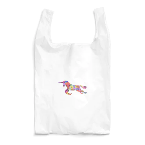 夢かわ花柄ユニコーン Reusable Bag