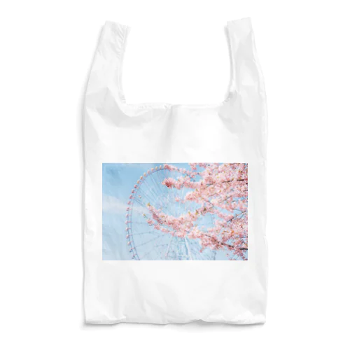 観覧車と桜。 Reusable Bag