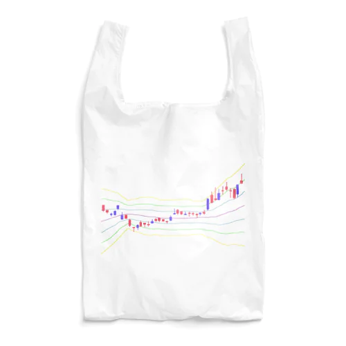 ボリンジャー付き！うねうねローソク足 Reusable Bag